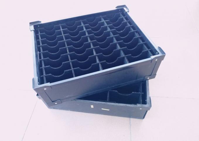 Stapelbare antistatische ESD-doos met kunststof componenten met kunststof verdeler en handgrepen